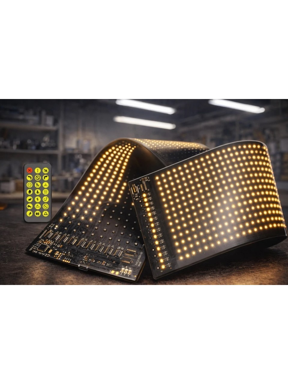 Ct 4568 Esnek Yap��kanl� LED Panel 96X16 Rgb